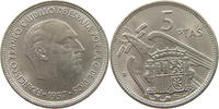 SPAIN 5 PESETAS FRANCISCO FRANCO (1939-1975) -