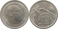 SPAIN 5 PESETAS FRANCISCO FRANCO (1939-1975) -