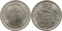 SPAIN 5 PESETAS FRANCISCO FRANCO (1939-1975) -