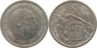 SPAIN 5 PESETAS FRANCISCO FRANCO (1939-1975) -