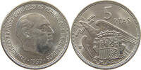SPAIN 5 PESETAS FRANCISCO FRANCO (1939-1975) -