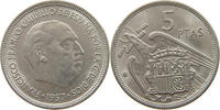 SPAIN 5 PESETAS FRANCISCO FRANCO (1939-1975) -