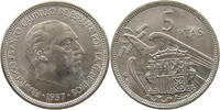 SPAIN 5 PESETAS FRANCISCO FRANCO (1939-1975) -