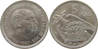 SPAIN 5 PESETAS FRANCISCO FRANCO (1939-1975) -
