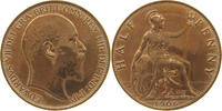 GREAT BRITAIN HALFPENNY 1/2 PENNY EDWARD VII. (1901 - 1910) -