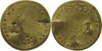 GREAT BRITAIN RECHENPFENNIG GEORGE COUNTERMARKED LM3 S-SS 20,00 EUR  zzgl. 7,50 EUR Versand
