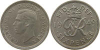 GREAT BRITAIN SIXPENCE 1949 GEORGE VI. (1936-1952) SS-VZ 7,00 EUR  zzgl. 7,50 EUR Versand