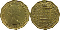 GREAT BRITAIN THREEPENCE 1953 ELIZABETH II. (1952-2022) VZ 8,00 EUR  zzgl. 7,50 EUR Versand