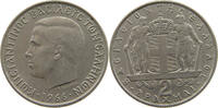 GREECE 2 DRACHMAI 1966 CONSTANTINE II. (1964-1973) SS+ 6,00 EUR  zzgl. 7,50 EUR Versand