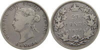 CANADA 25 CENTS VICTORIA (1837-1901) -
