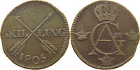 SWEDEN 1/4 SKILLING Gustav IV. Adolf (1792-1809) -