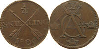 SWEDEN 1/4 SKILLING Gustav IV. Adolf (1792-1809) -