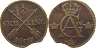 SWEDEN 1/4 SKILLING Gustav IV. Adolf (1792-1809) -