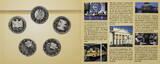 Bundesrepublik Deutschland 5 x 10 Euro 2002 Silbergedenkmünzenset PP in orig. Folder