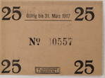 Birkenhain, Ober-Schlesien 25 Pfennig 9.1.1917 I