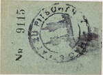 Pitschen, Oberschlesien 50 Pfennig 11.6.1919 Gutschein I, verwischter und durchgedrückter Stempel