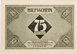 Lübeck 75 Pfennig 5.-7.9.1921 Hilfsschein für den 1. Nordischen Briefmarkensammler und Händler-Tag I