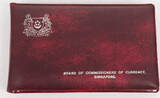 Singapur 1,86 Dollar 1980 Kursmünzensatz (KMS) st im orig. Folder