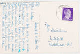 Deutschland, Drittes Reich Postkarte 14.3.1942 Ansichtskarte der Zugspitze aus Tirol mit 6 Pf. Briefmarke (Adolf Hitler) gebraucht, Farbferhler