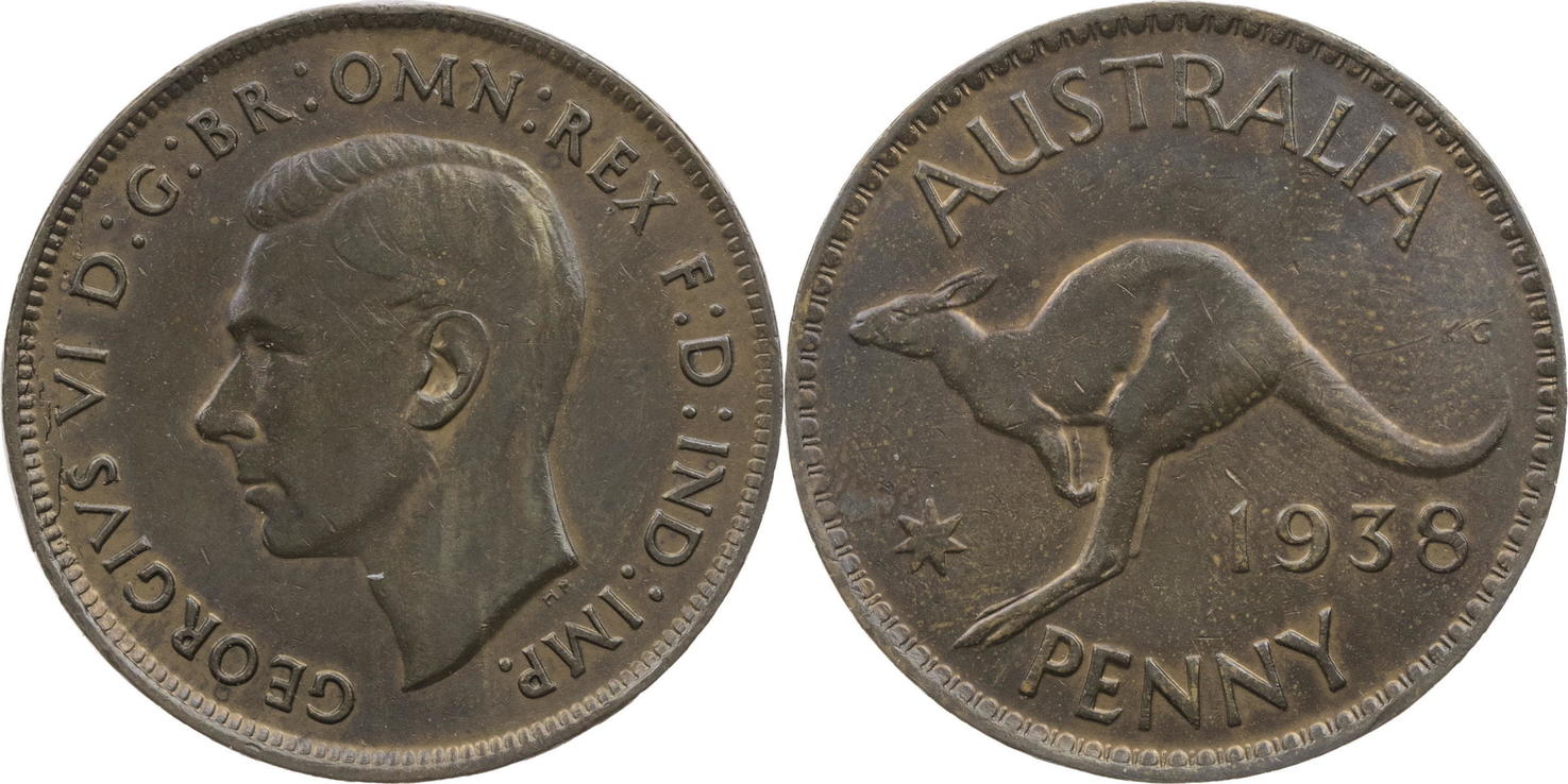 Australia 1 Penny 1938 Georg VI 1936 1952 Kursm nze 1938 1948 Ss penny-1938-coin-from-united-kingdom-online-coin-club