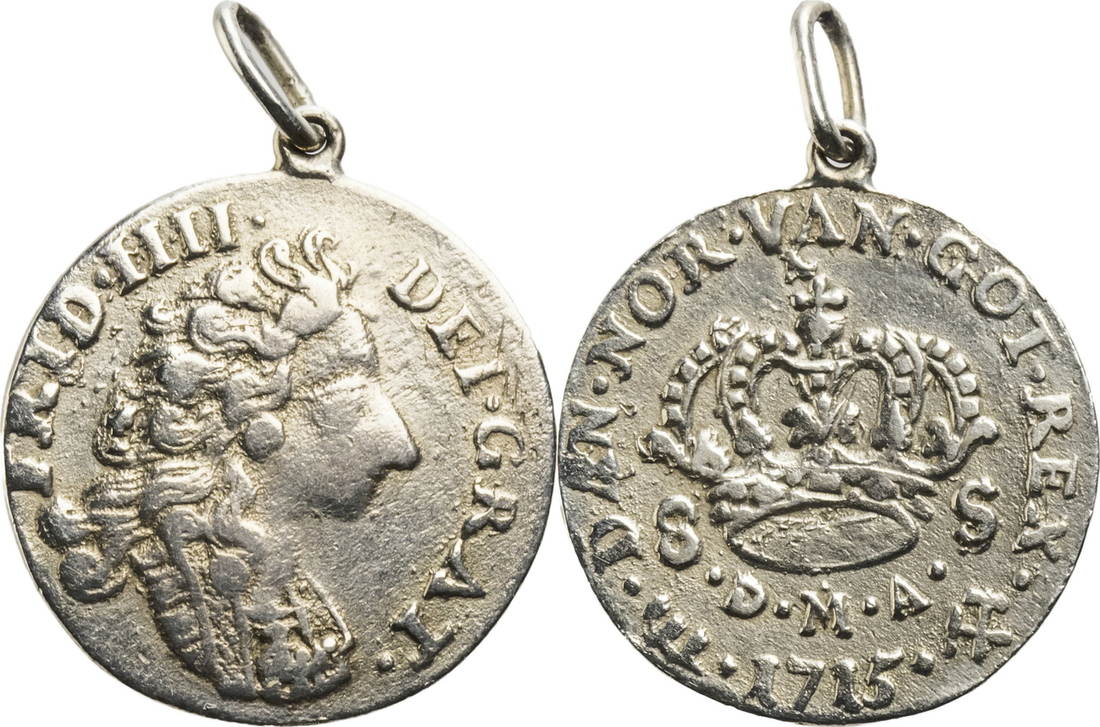 Dänemark Frederik IV. (16991730) / 8 Skilling / 1715 Glückstadt s+