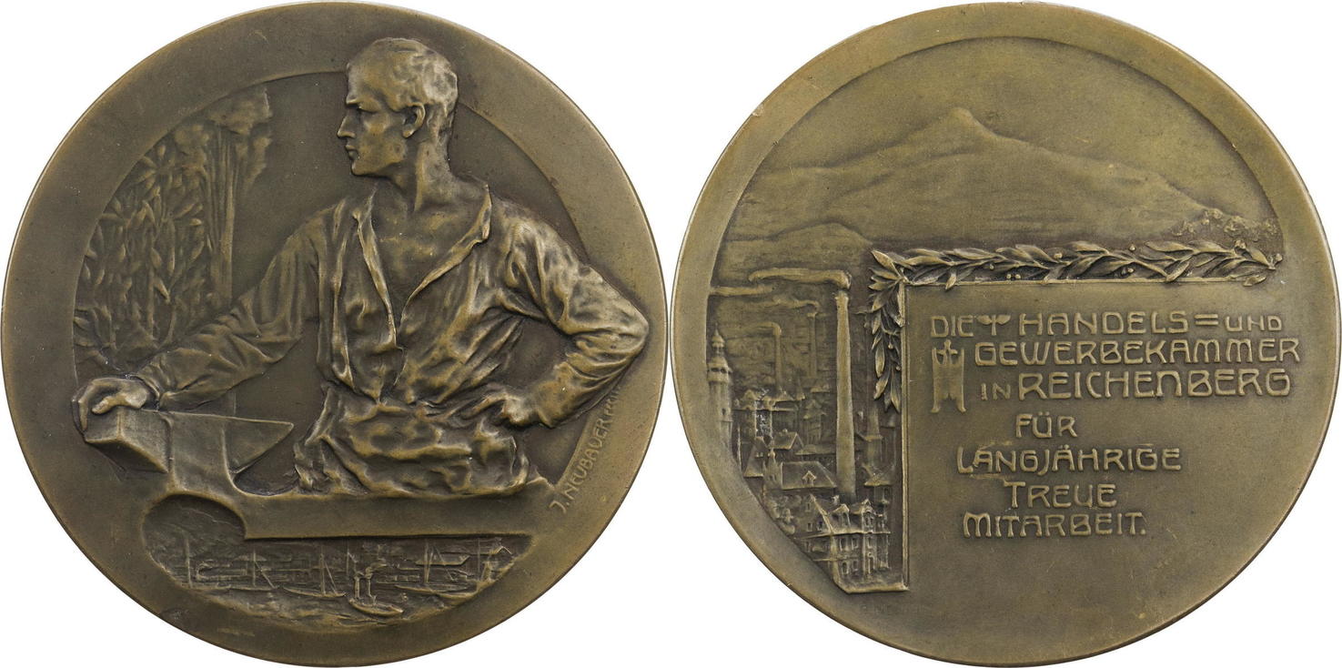 Tschechien, Böhmen Medaille o.J. Prämie der Handels und Gewerbekammer