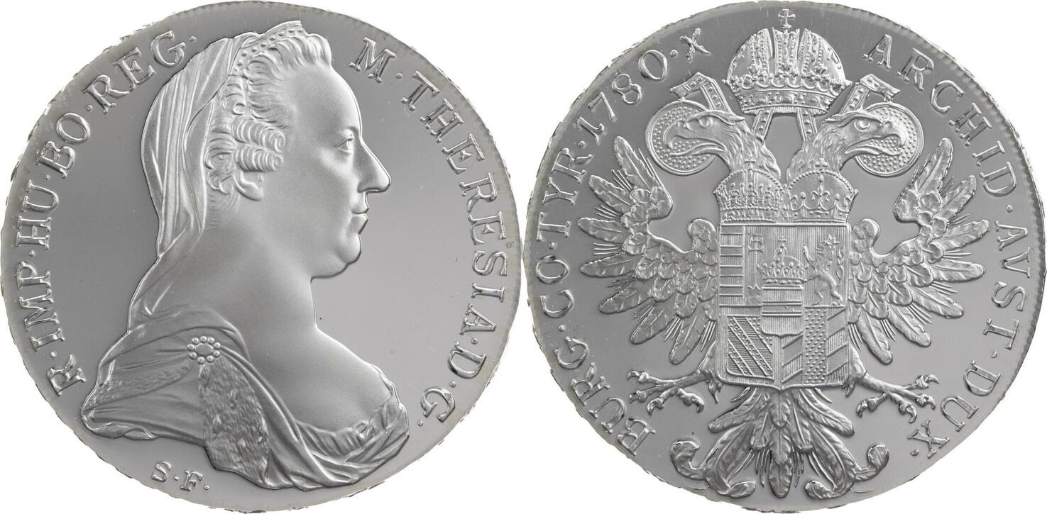 Österreich Theresientaler 1780 X NP Maria Theresia Taler - offizielle ...
