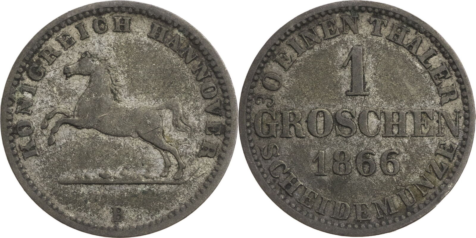 Hannover, Königreich 1 Groschen 1866 B Georg V. 1851-1866 Ss | MA-Shops