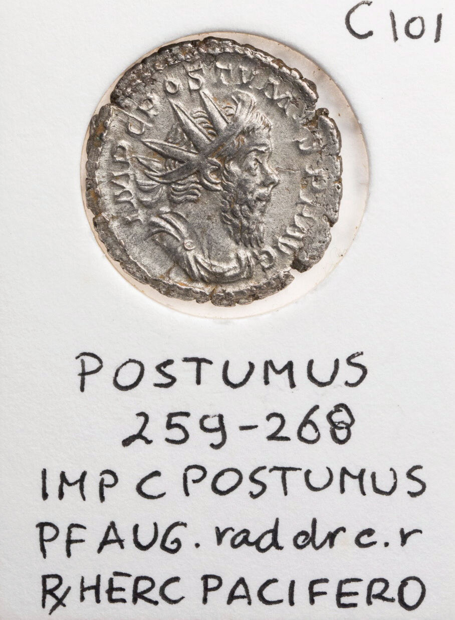 Gallisches Sonderreich Antoninian 261 n. Chr. Postumus, Büste / HERC