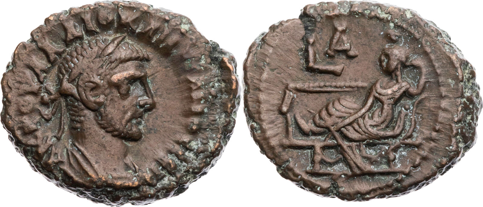 Ägypten Tetradrachme 284/285 n. Chr. Alexandria, Diocletianus, Jahr 1