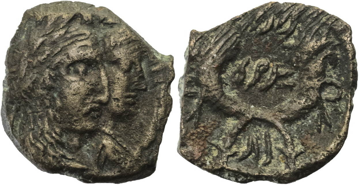 Nabatäisches Königreich Könige der Nabatäer / Büsten des Aretas IV und