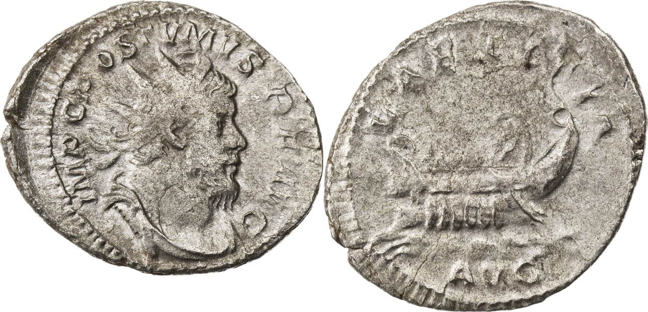 Gallisches Sonderreich Antoninian 260/261 n. Chr. Postumus, Büste