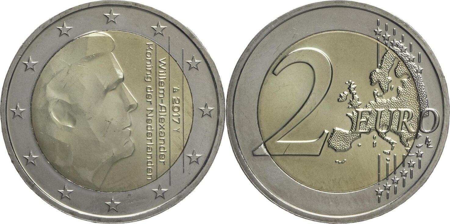 Niederlande 2 Euro 2017 WillemAlexander (1914 ) Kursmünze (20142021) vzst Niederlande 2 Euro 2017 WillemAlexander (1914 ) Kursmünze (20142021) vzst