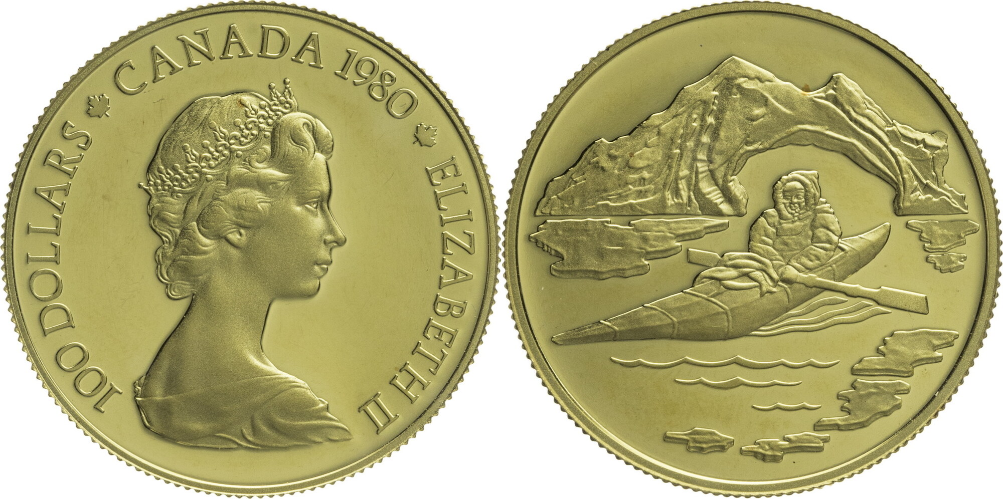 Kanada Dollars Elisabeth Ii Kayak Pp Ma Shops