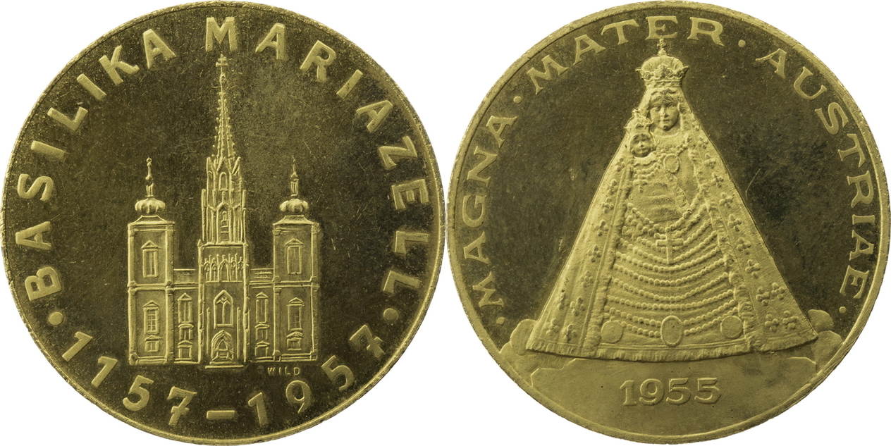 Autriche 25 schilling 1957 "800 years Mariazell Basilica" KM# 2883 (1957) - Autriche