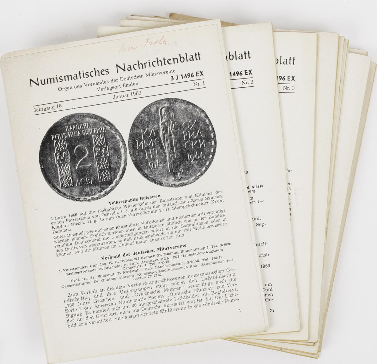 1969 NNB Numismatisches Nachrichtenblatt 112/69 (kompletter 18