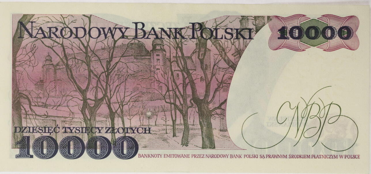 Polen 10000 Zlotych 1987 Serienschein Kassenfrisch | MA-Shops