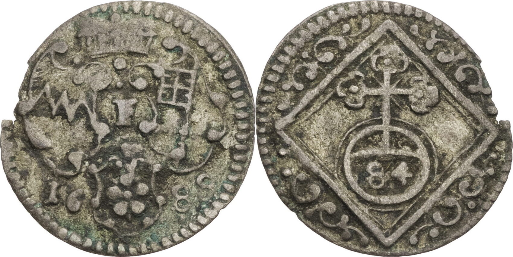 Würzburg, Bistum Medaille 1688 Johann Gottfried II. von Guttenberg
