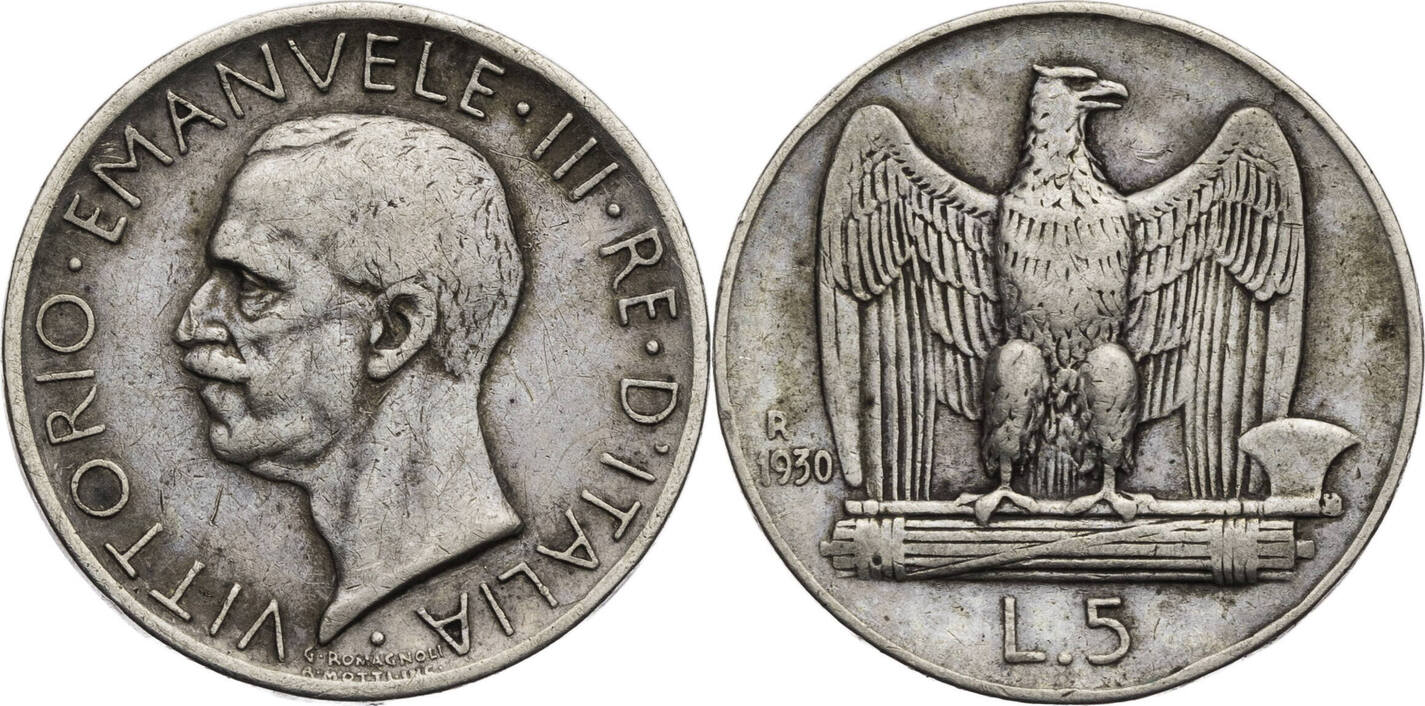 italien-5-lire-1930-vittorio-emanuele-ii-1861-1878-kursm-nze-1863