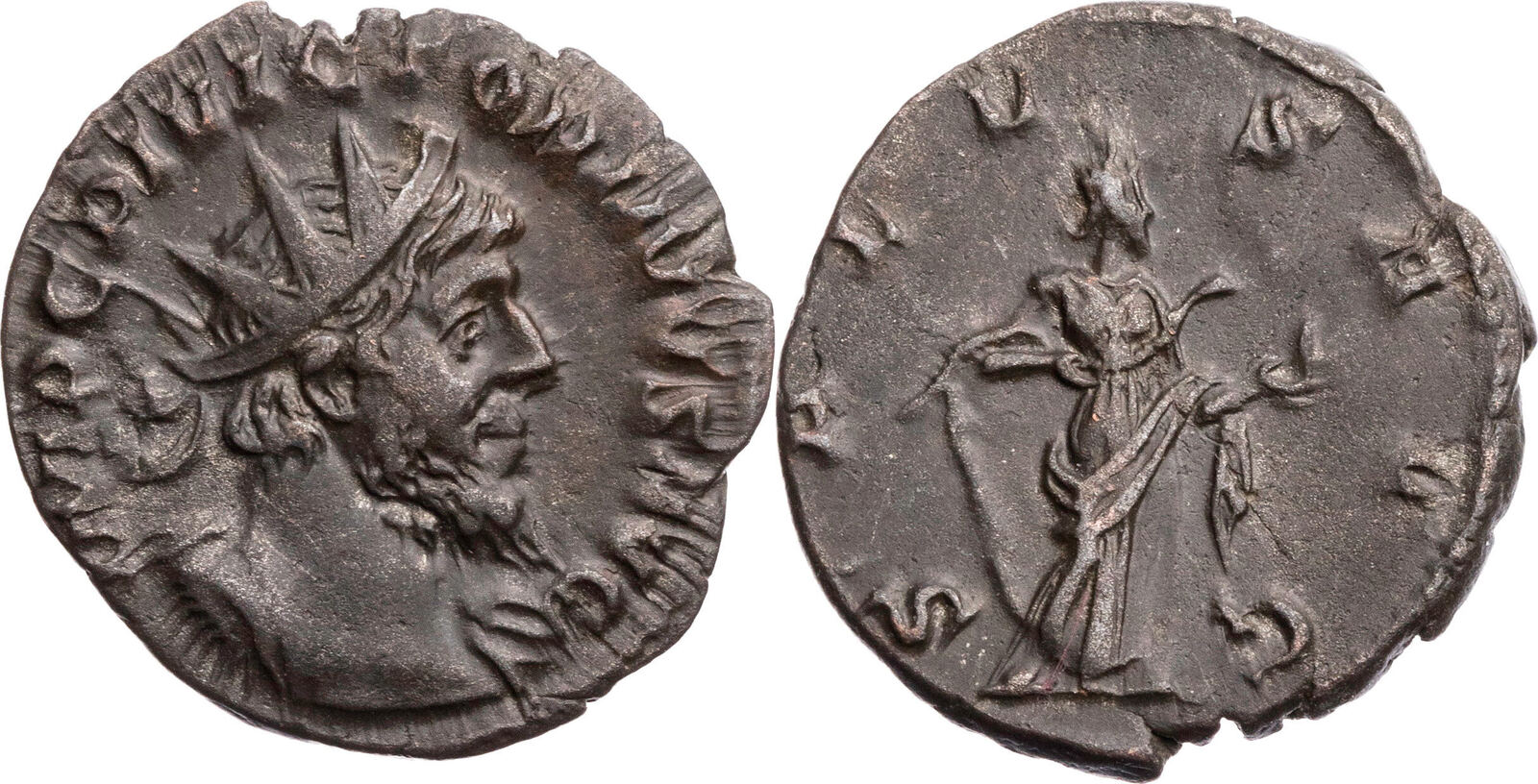 Gallisches Sonderreich Antoninian 269/270 n. Chr. Victorinus, Büste
