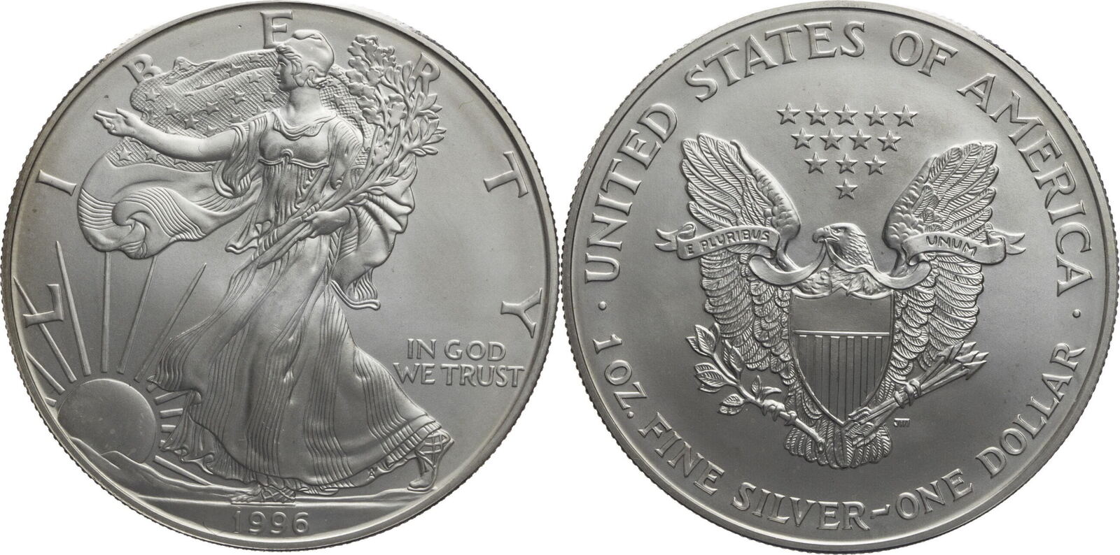 USA 1 Dollar 1996 American Silver Eagle 1 Unze Feinsilber Vz MA Shops usa-1-dollar-1996-american-silver-eagle-1-unze-feinsilber-vz-ma-shops