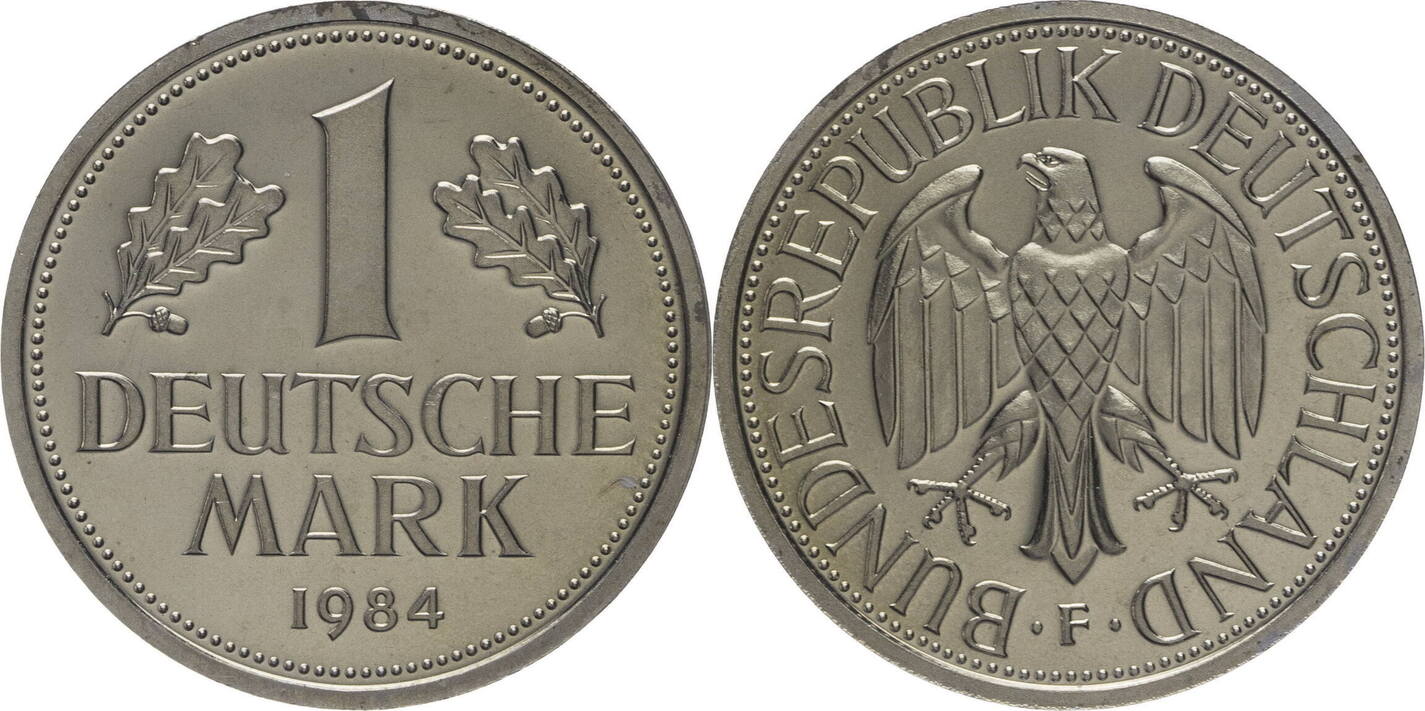 Bundesrepublik Deutschland 1 DM 1984 F Kursmünze (19502001) PP