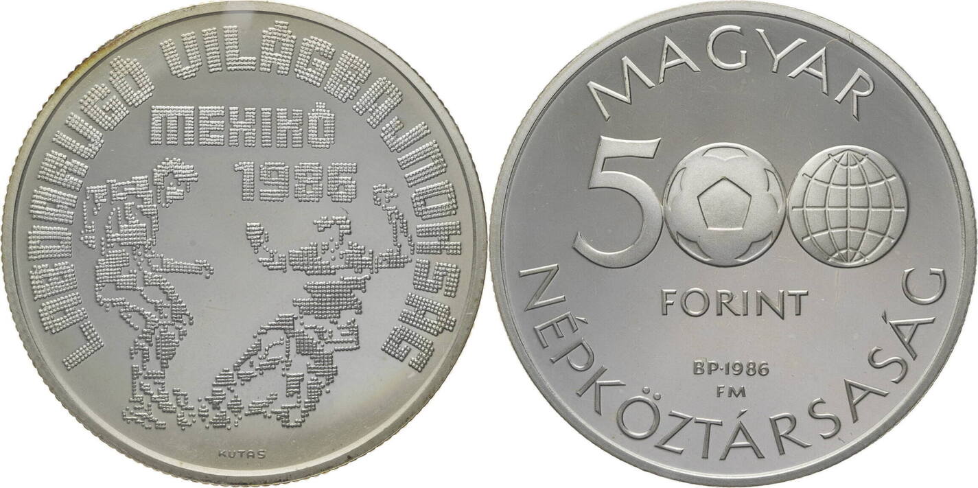 Ungarn 500 Forint 1986 BP Auf Die Fussball Weltmeisterschaft In Mexiko ungarn-500-forint-1986-bp-auf-die-fussball-weltmeisterschaft-in-mexiko