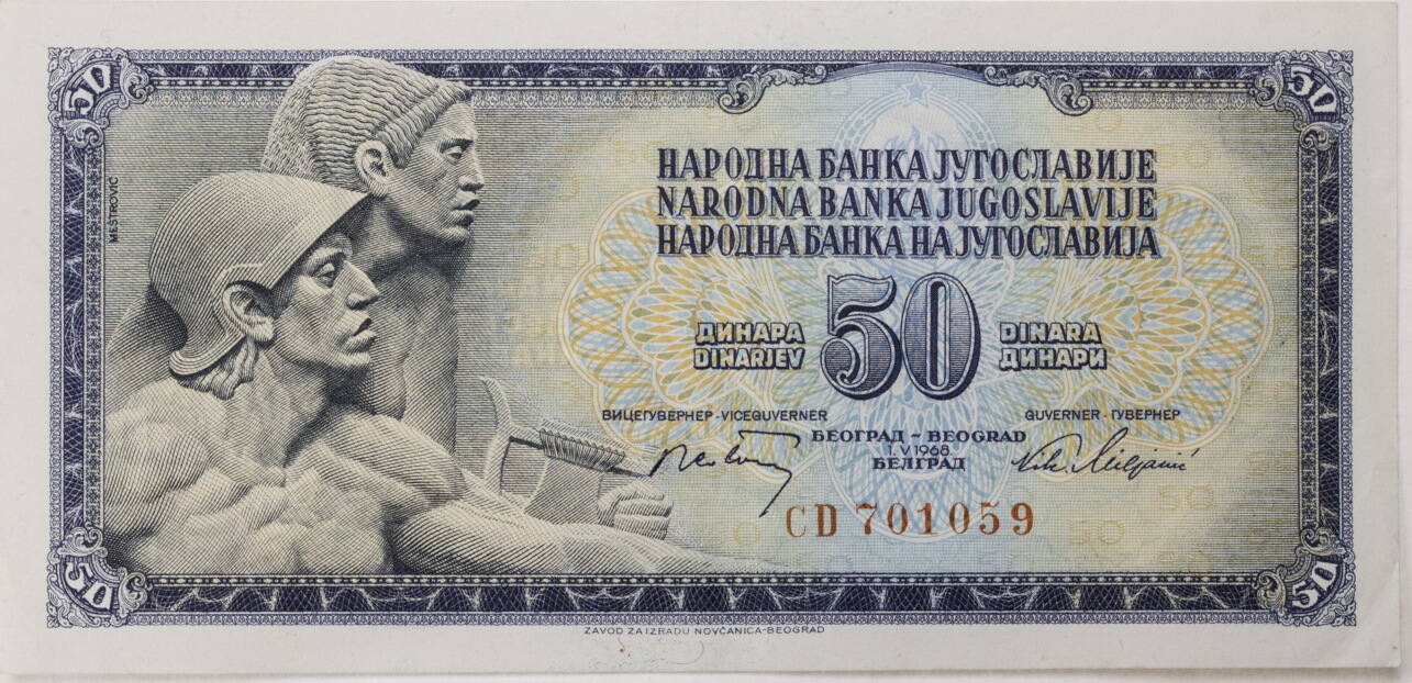 Jugoslawien 10 Dinara Banknote Von 1968 – Sammlerbanknote Pick-Nr. 82c