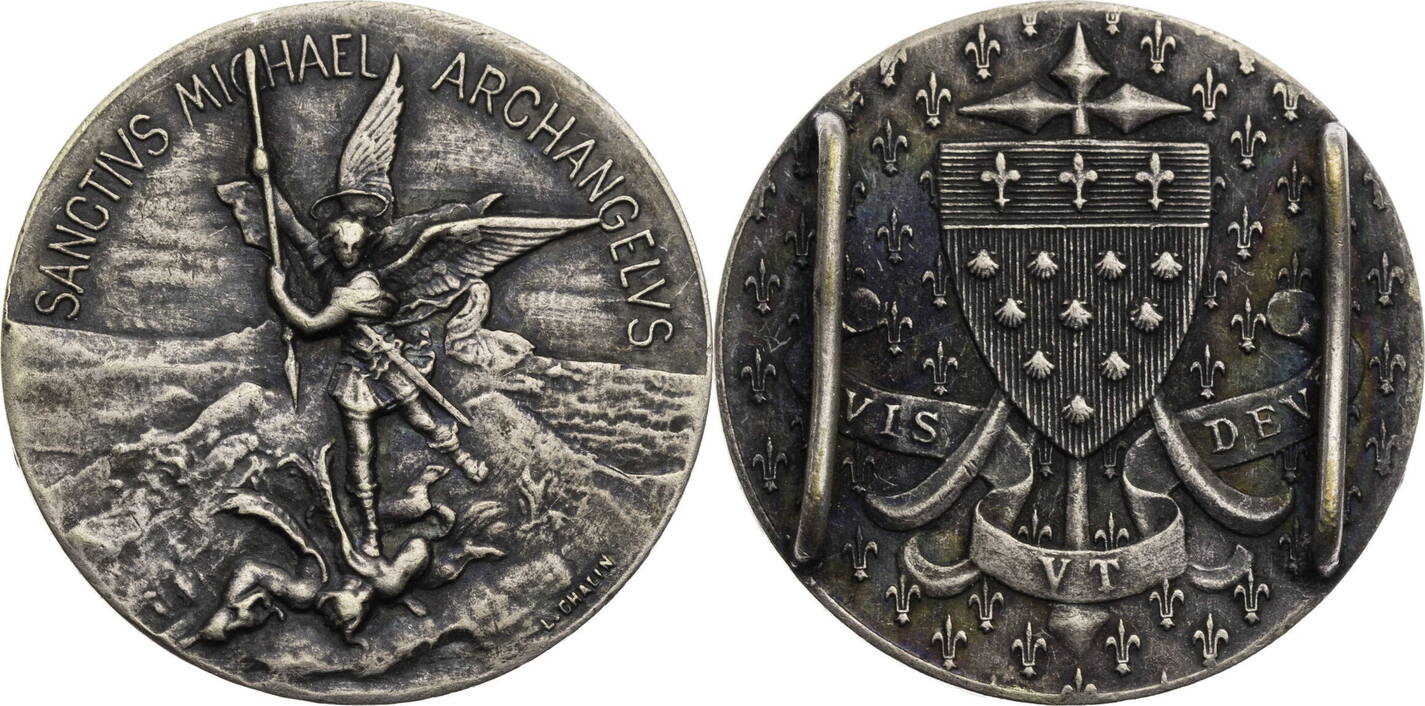 Medaille St. Michael Erzengel - Schutzheiligen Medaillen Mit Segnung