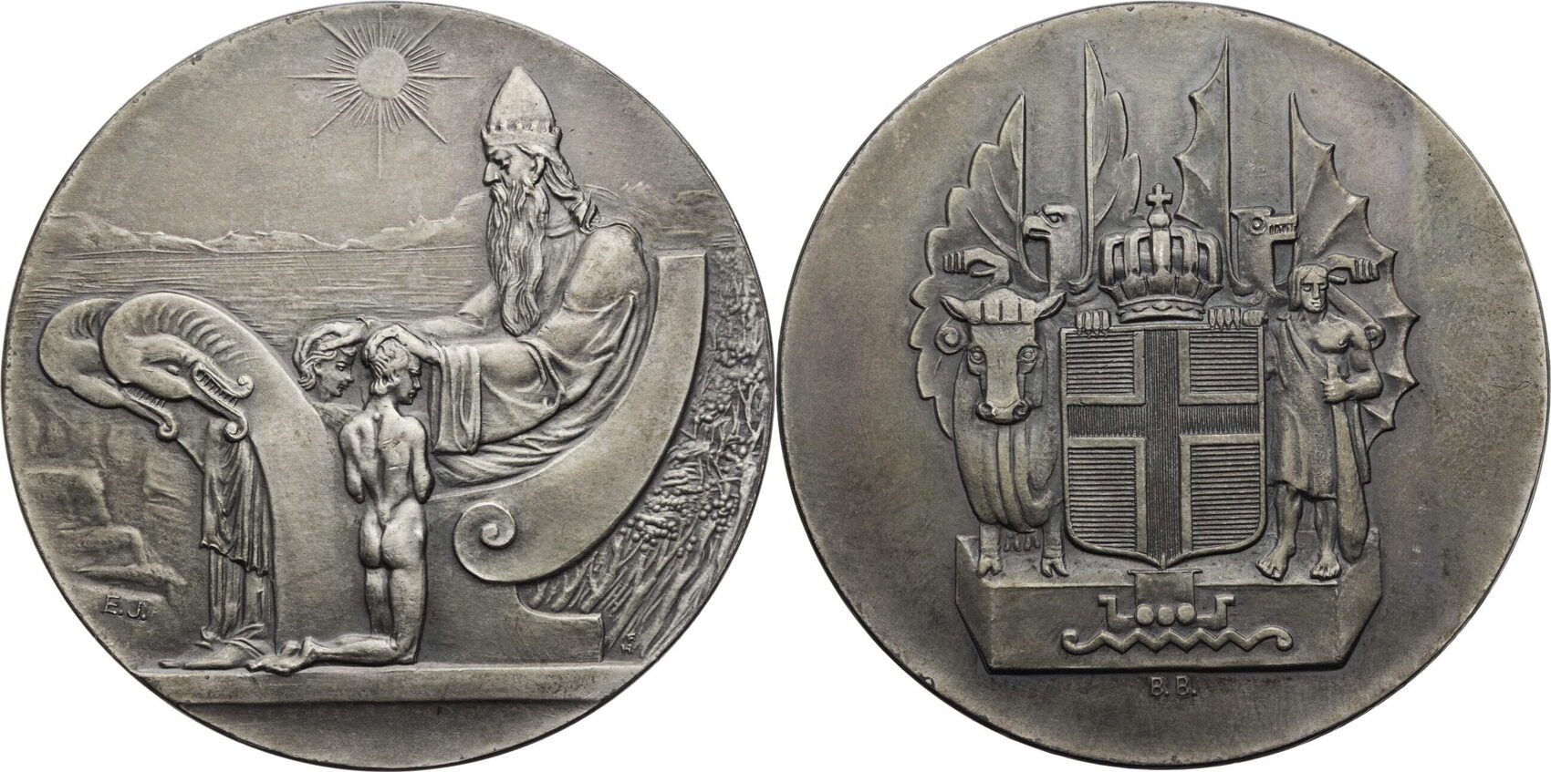 Island 10 Kroner 1930 Auf die 1000-Jahrfeier des isländischen ...
