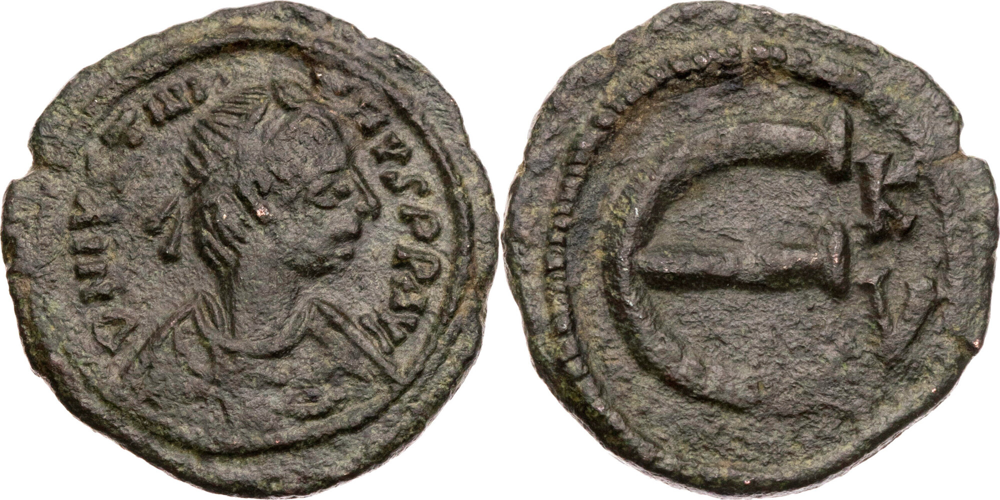 Byzanz Pentanummium (5 Nummi) 538-542 Iustinianus I. (527-565), Büste ...