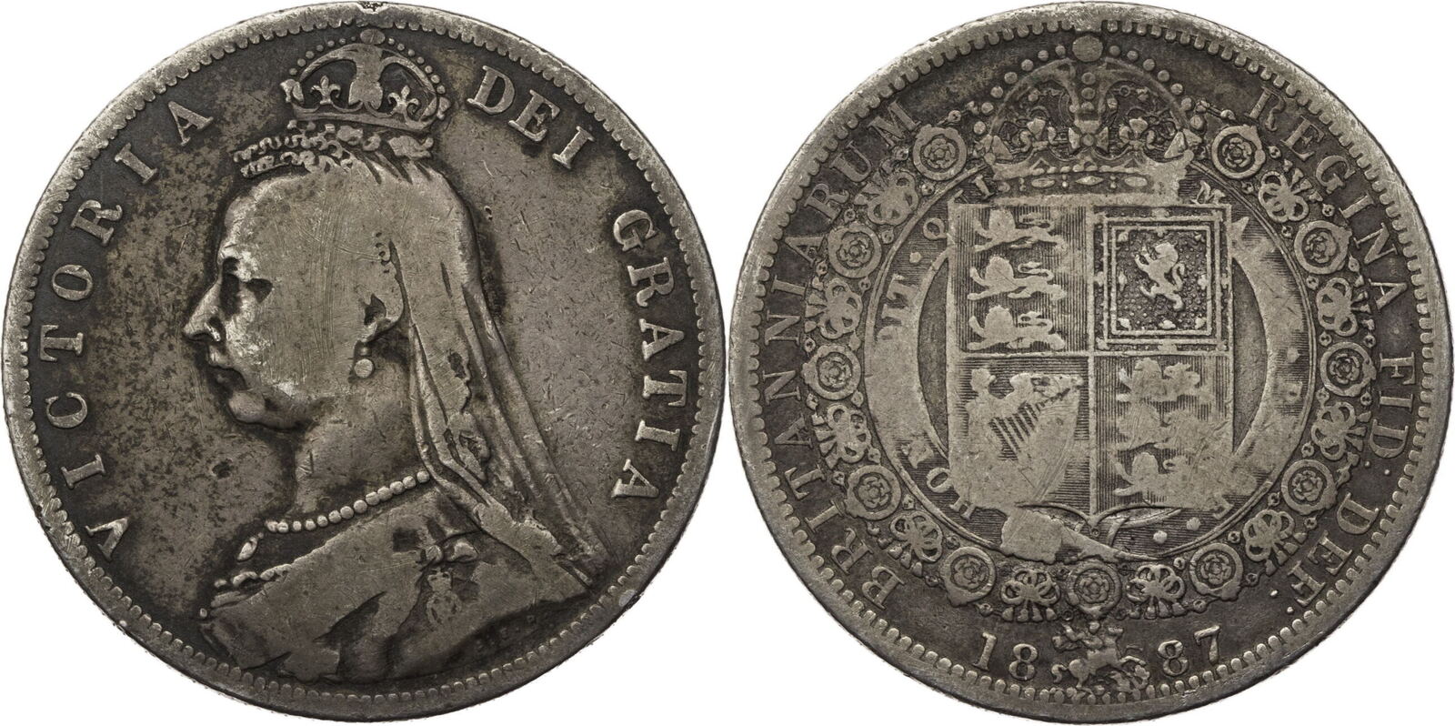 Großbritannien ½ Crown 1887 Victoria (18371901) Kursmünze (18871892
