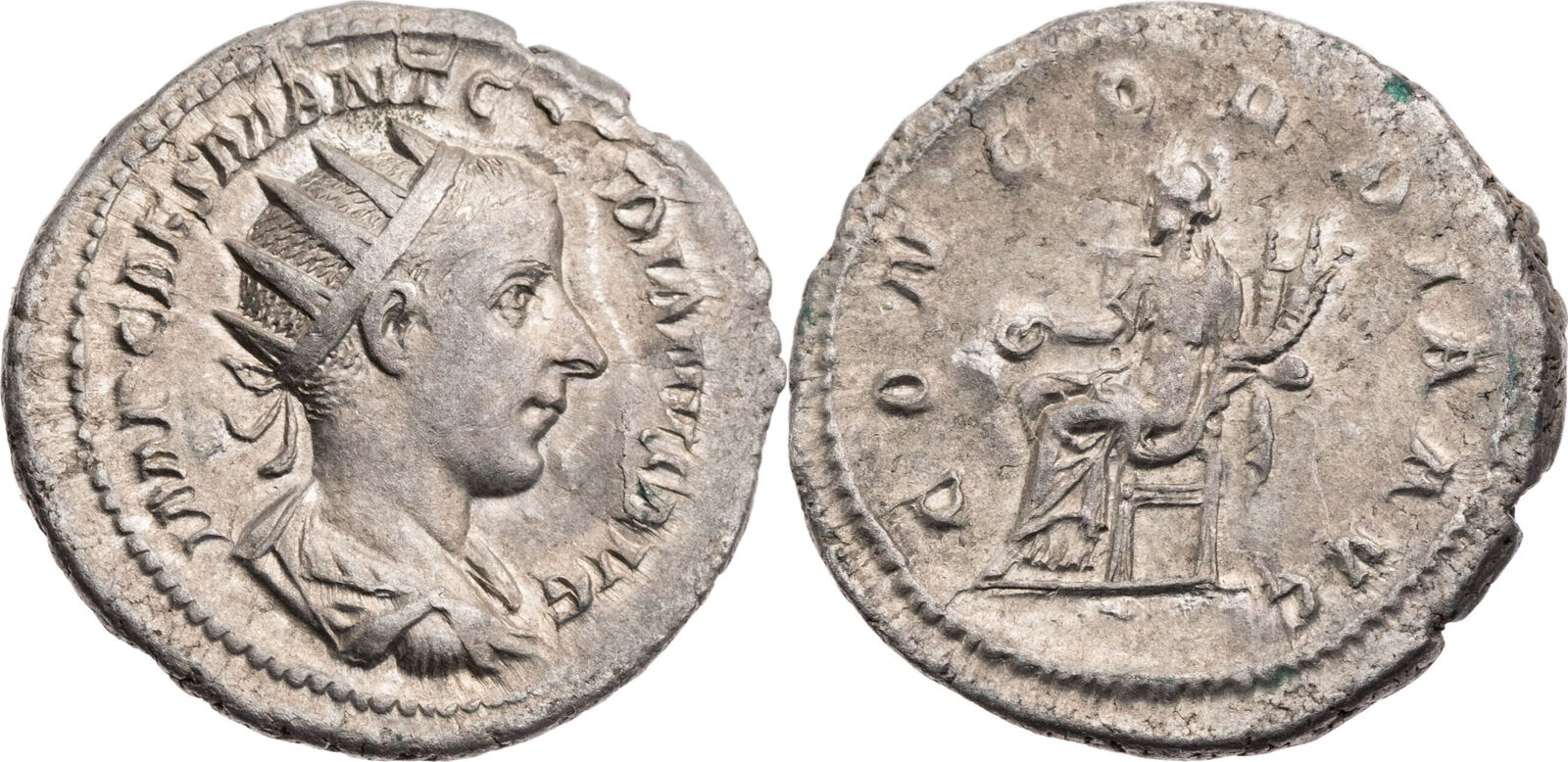 Römische Kaiserzeit Antoninian 240 n. Chr. Gordianus III., Büste