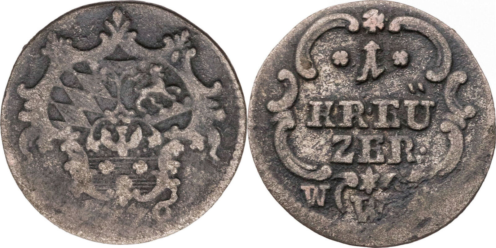 LöwensteinWertheimRochefort 1 Kreuzer 1776 Gemeinschaftlich schön